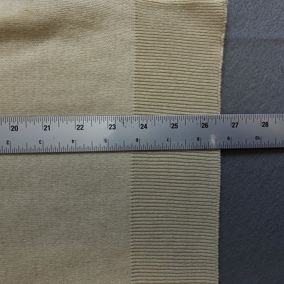 Robert Bruce Sweater Mens Large L Cream Pullover Orlon Long Sleeve V-Neck USA - Picture 5 of 8